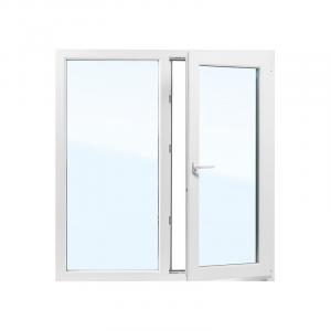 Пластиковое окно двухстворчатое WDS 60 мм 2 камерный стеклопакет энергосберегающее