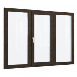 Пластиковое окно Elex 70 мм 1-камерный стеклопакет ламинированное в массе